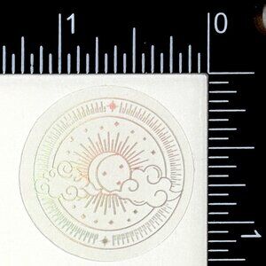 🌀10/$10🌀 Silver Celestial Holographic Translucent Waterproof Vinyl Sticker